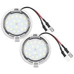 Akozon Rear Mirror Light,1 Pair White LED Bright Car Rear View Mirror Puddle Lights Fit for Mustang Mondeo Mk5 mondeo mk5 puddle lights ranger puddle led mondeo puddle lights mondeo mk5 puddle