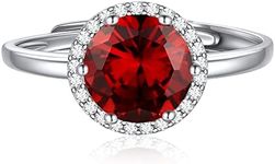 ChicSilver 8mm Round Cut Birthstone