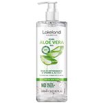 Lakeland Cosmetics Aloe Vera Gel contains 100% pure natural bio active aloe gel moisturiser, soothes cuts, irritated skin, burns & sunburn relief for face & body great aftersun lotion cream 500ml