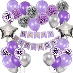 Birthday Decorations for Girls Purp