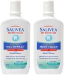 SALIVEA Dry Mouth Mouthwash - Soothing Mint Mouthwash with Natural Salivary Enzymes - Gentle Mouthwash to Aid Dry Mouth Care - Breath Freshener & Dry Mouth Care - Mint Flavor (2 Pack)