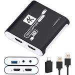 Capture Card for Nintendo Switch, USB3.0 1080P 60FPS HDMI Capture Card, Capture Card for Streaming and Recording,HDMI Video Capture Card Cam Link for Gaming, PS5, Switch, Xbox, and PC,White