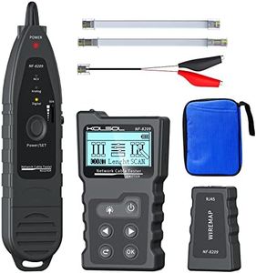 Network Cable Tester, Poe Cable Tester for CAT5e/CAT6/CAT6a, Ethernet Network Tester with NCV, NF-8209 Network Cable Tracker, Test Fault Distance Location and Length Measurement by TDR