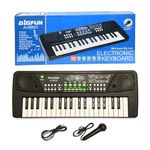 TOYZOLDER Piano Keyboard for Kids with Mic (1 Year Warranty) 37 Keys 8 Rhythms Tones 6 Demo Songs Portable Keyboard Piano Toy Educational Musical Keyboard Ideal Birthday Gift for Boys & Girls (Black)