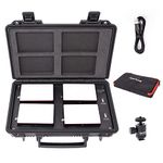 Aputure Amaran AL-MC 4-Light Travel Kit, RGBWW on Camera Video Light, 3200K-6500K, CRI/TLCI 96+, HSI Mode, Support Magnetic Attraction and App and Wireless Charging with USB-C PD