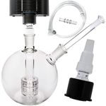 Glass Globe Bubbler - Accessories for Mighty/Mighty Plus/Crafty - Mini Portable Globe - Female 14mm Joint - Water Piece for Vaporiser & More (Large Globe, Mouthpiece + Kit for Mighty & Crafty)