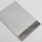 Italian Options 250GSM Non Shed Glitter Card Craft Paper 10 Sheets, A4 Size, Silver