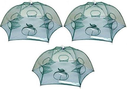 generico Nassa Rete Trappola per Pesca Gamberi Pesci Granchi Anguille Mare Lago Fiume Kit 3 PZ.