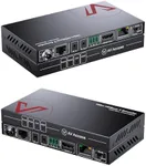 AV Access HDBaseT HDMI Extender Over Single Cat5e/6/6a/7 4K@60Hz (230ft/70m), 1080P (330ft/100m), with Ethernet Port, HDR10+, YUV4:2:0, HDCP 2.2, Plug & Play, IR Return & PoE, Smart EDID