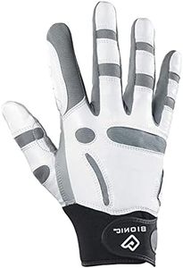 BIONIC Mens ReliefGrip Golf Glove - Grey/Black - M