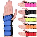 Solace Bracing Cool-Flow Wrist Support (6 Colours) - British Made & NHS Supplied Breathable Wrist Brace Splint - #1 for Carpal Tunnel, Arthritis, Tendonitis, RSI, Fractures & More - Blue, M, Left