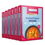 Hocco Ready To Eat Smoked Paneer Sabji | Just Heat & Eat Food | No Added Perservatives & Colour | Meal Ready In 5 Minutes| Microwaveable_Serves 2 People -300 Gm (Pack Of 6)