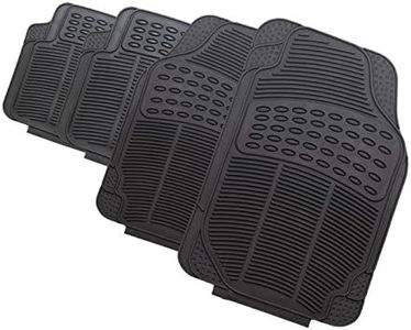 HEAVY DUTY RUBBER CAR FLOOR MATS 4PC