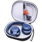 LTGEM EVA Hard Case for JBL Live 770NC/660NC/650BT/460NC/670NC/400BT/500BT and JBL Tune 770NC/710BT/720BT/760NC/700BT/750BT/510BT/660NC/520BT/500/E45BT Bluetooth Wireless Headphone(Black+Grey)