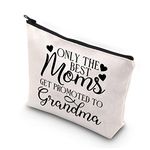 Grandma Makeup Bag Grandma to Be Gifts First Time 2022 Only The Best Moms Get Promoted to Grandma Baby Reveal Travel Pouch for New Grandma (Promoted to Grandma CA)