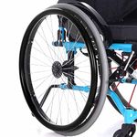 24inch Silicone Wheelchair Push Rim Covers, Non-Slip Wear-Resistant Hand Push Cover, Wheelchair Handrim Covers, Wheelchair Rear Wheel Cover for Improve Grip and Traction (24in, Black)