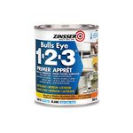 Rust-Oleum Bulls Eye 1-2-3 Water-Base Primer for All Surfaces in Tintable White, 946 mL