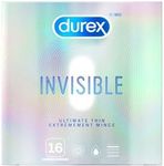 Durex Invisible Ultimate Thin Condoms, 16ct