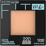 Maybelline New York Matte + Poreless Pressed Face Powder Makeup, Natural Beige, 8.5 Grams