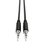 ExcelValley - Audio AUX Extension Cables Leads - Stereo Mini Jack TRS 3.5mm 1/8" [Nickel Plated | Male to Male | 90 cm - 35.43"]