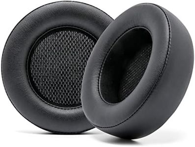 WC Upgraded Replacement Earpads for Corsair Virtuoso RGB Wireless Gaming Headset Made by Wicked Cushions | Improved Durability, Thickness, Softer Leather, and Sound Isolation | (Black)