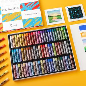 MEEDEN Soft Oil Pastels Set – 72 Vibrant Colors for Artists