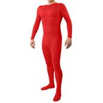 SHINNINGSTAR Adults Well Fit Lycra Spandex One Piece Unitard Custome Bodysuit (XXXL, red)