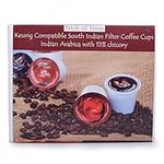 Nick Of Time Chicory Coffee K-Cups-Pods-Single Serve- Keurig Compatible 100% Arabica AA Grade Dark Roast | Easy to use (Pack of 40)