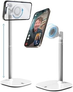 Cooper MagStand - iPhone Stand for Desk & Video Recording, Compatible with MagSafe, for iPhone 16 Pro Max, 15/14/13/12, Magnetic Phone Stand (Cream White)