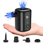 SUPPOU Portable Battery Air Pump, 4000mAh, 4 Nozzles, for Children's Pools, Airbeds, Mattresses, Swimming Rings, Vacuum Bags