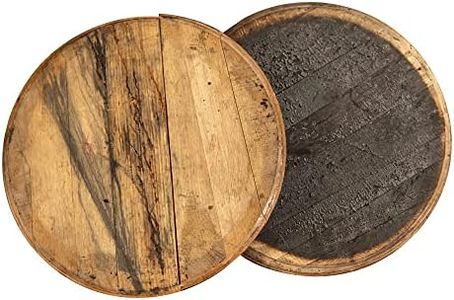Midwest Barrel Company Authentic Whiskey Barrel Top (22-23 Inch Diameter) 1-Inch Thick Bourbon Top from Old Whiskey Barrel