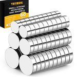 TRYMAG Refrigerator Small Magnets 60Pcs, 3 Different Size, Multi-Use Tiny Round Disc Cylinder Office Magnets for Fridge, Whiteboard, Billboard, Hobbies, Dry Erase Board