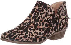 Kenneth Cole REACTION Women's Side Way Low Heel Ankle Bootie, Leopard, 6 M US