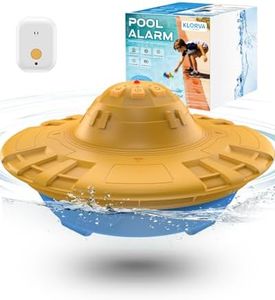 Pool Alarm for Inground & Above Ground Pools,Adjustable Sensitivity Water Detection Alarms Covers 20x40ft,85dB+ Safety Alert for Kids,Pets & Accidental Entry,Weatherproof UV&Corrosion Resistant YE&BU