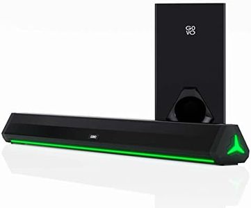 GOVO GOSURROUND 900 | 200W Soundbar | 2.1 Channel Home Theatre | Deep Bass from 6.5” Subwoofer | BT v5.3, HDMI, AUX, USB Connectivity | 4 EQ Modes | Sleek Remote & LED Lights+Display (Platinum Black)