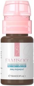 PMU Pigment for Brow (0.5fl.oz/15ml) Eyebrow Tattoo Ink for Long-Lasting Makeup (Shade T80 Deep Coffee)