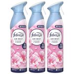 Febreze Air Mist Air Freshener Spray odour Eliminator Home & Office Fragrances - Blossom & Breeze - 185ml - Box of 3