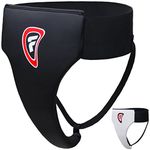 Farabi Sports Female Ladies Groin Guard Protector Kick Boxing Mix Martial Arts Women's (S/M, Black)