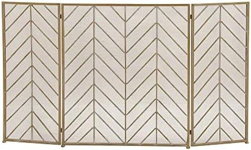 Deco 79 50366 Durable Metal Fire Screen, 52" W x 31" H