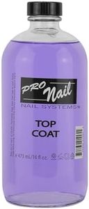 PRONAIL - Nail Polish Top Coat 16 Oz - Professional Strength, Long Lasting, Manicure and Pedicure, High Gloss Shine and Chip Resistant