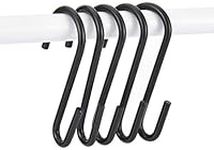 20PC S Hooks, Heavy Duty Hangers, Metal Iron Hanger S Hooks 20 Pack Black - for Hanging Pots and Pans, Coffee Mugs, Utensils, Clothes, Jeans, Towels in Kitchen and Closet Shelf