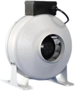 Fusion Breath 4 Inch Inline Duct Fan,189 CFM Ventilation Fan for Grow Tent, Indoor Garden Ventilation, Grey cETL