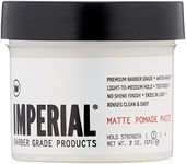 Imperial Barber Grade Products Matte Pomade Paste - Light-Medium Hold, Natural, No-Shine Finish, Non-Greasy, Add Volume - 2 oz