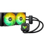 ASUS TUF Gaming LC II - 240mm AIO - CPU Liquid Cooler with Aura Sync RGB, Two PWM 120mm Fans, Decoupled Quiet Pump, Sleeved 400mm Tubing, For Intel LGA 1700/1200/ 115x, AMD AM5/ AM4 | Black