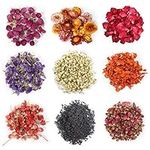 9 Bags Dried Flowers,100% Natural D