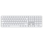 Apple Magic Keyboard with Touch ID and Numeric Keypad: Bluetooth, rechargeable. Works with Mac computers with Apple silicon; International English, White keys