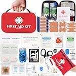 First Aid Kit, 245 Pieces Car First Aid Kit for Home, Camping, Hiking, Backpacking, Travel, Vehicle, Outdoors & Schools