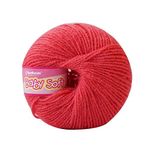 Vardhman Baby Soft Wool Knitting Yarn- Perfect for Kids Crochet Projects & Babywear. Ideal for making blankets, ponchos, mufflers, caps etc multi-purpose, softness comfort for kids (6pc, 150g, BBM062)