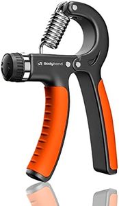 Bodyband Hand Grip Workout Strengthener, Adjustable Hand Gripper for Men & Women for Gym Workout Hand Exercise Equipment to Use in Home for Forearm Exercise, Finger Power Gripper 40 Kg Black-Orange