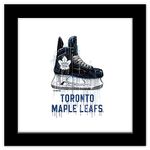 Gallery Pops NHL Toronto Maple Leafs - Drip Skate Wall Art, Black Framed Version, 12" x 12"